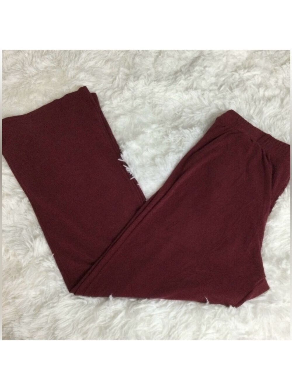 Styloft New York burgundy pull on wide leg pant Woman’s size 1X